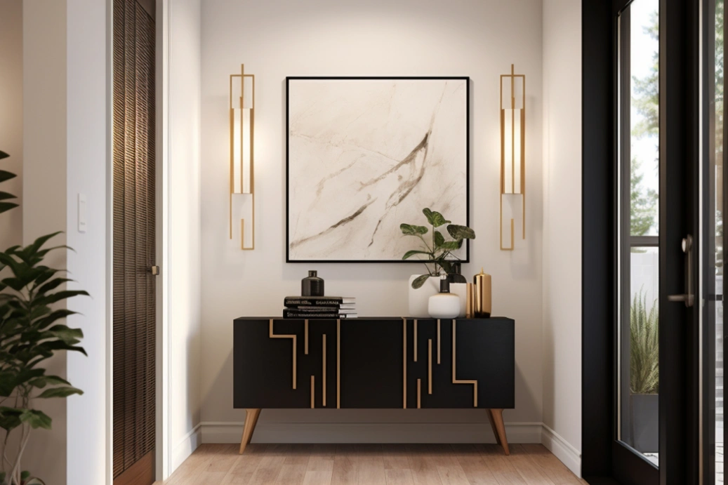 Oaks Interio, Pooja Room & foyer design